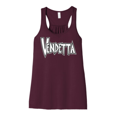 Maroon Ladies Flowy Racerback Tank Thumbnail